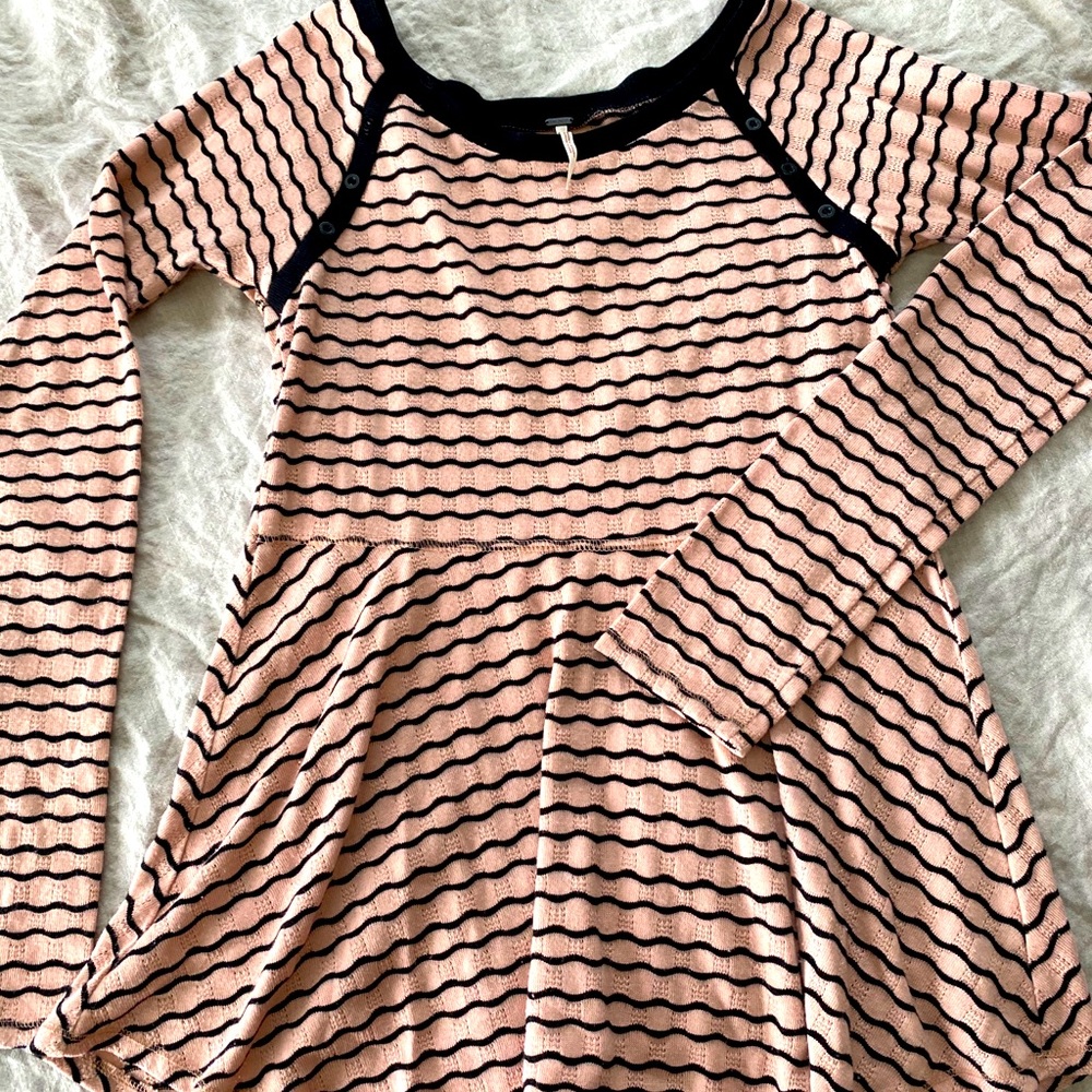 Free People long sleeve top with peplum